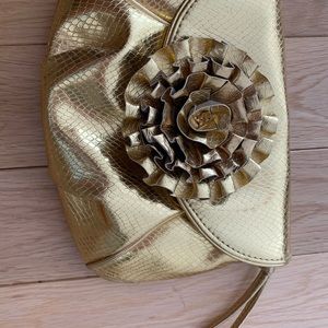 LOEFFLER RANDALL for Target gold clutch purse